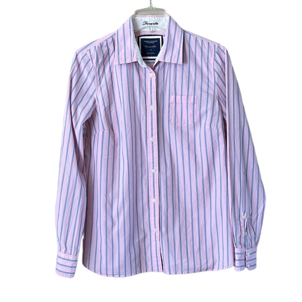 American Eagle Outfitters favorite shirt size 14 button-down collar eagle button